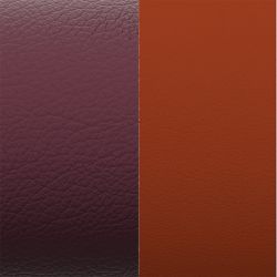 Cuir manchette 8mm les georgettes pourpre met azalée - cuirs - edora - 1