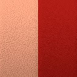 Cuir manchette 40mm les georgettes barbe à papa rouge acidulé - cuirs - edora - 1