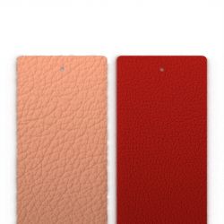 Cuir manchette 40mm les georgettes barbe à papa rouge acidulé - cuirs - edora - 0