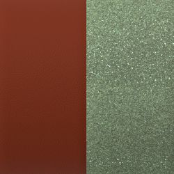 Cuir manchette 25mm les georgettes noisette anis pailleté - cuirs - edora - 1