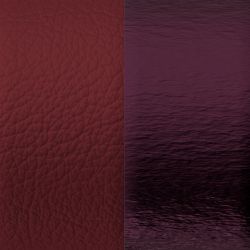 Cuir manchette 25mm les georgettes cassis mure nacrée - cuirs - edora - 1