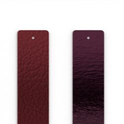 Cuir manchette 25mm les georgettes cassis mure nacrée - cuirs - edora - 0