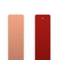 Cuir manchette 25mm les georgettes barbe à papa rouge acidulé - cuirs - edora - 0