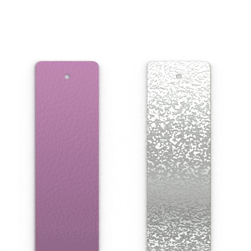 Cuir manchette 25mm les georgettes mauve paillettes argentées - cuirs - edora