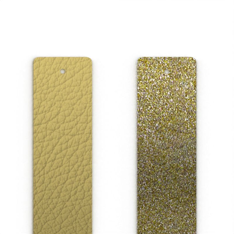 Cuir manchette 25mm les georgettes jaune citron blé doré - cuirs - edora