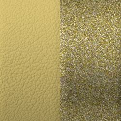 Cuir manchette 25mm les georgettes jaune citron blé doré - cuirs - edora - 1