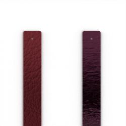 Cuir manchette 14mm les georgettes cassis mure nacrée - cuirs - edora - 0