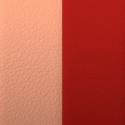 Cuir manchette 14mm les georgettes barbe à papa rouge acidulé - cuirs - edora - 1