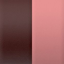 Cuir manchette 14mm les georgettes bourgogne rose - cuirs - edora - 1