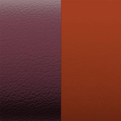 Cuir manchette 14mm les georgettes pourpre met azalée - cuirs - edora - 1