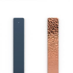 Cuir manchette 14mm les georgettes myrtille terre d'ambre - cuirs - edora - 0