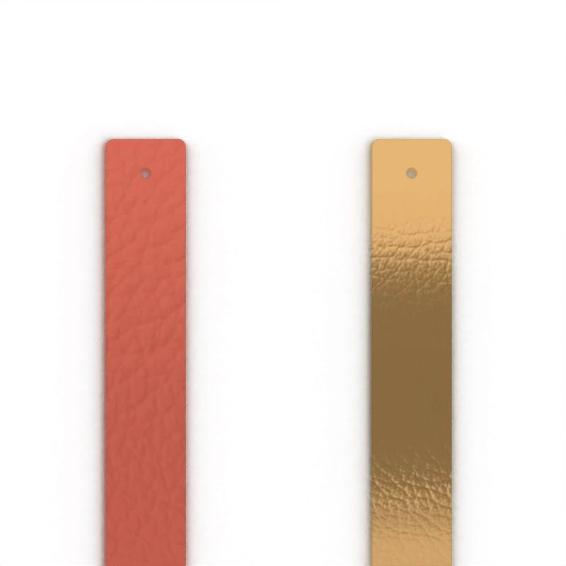 Cuir manchette 14mm les georgettes pamplemousse golden hour - cuirs - edora