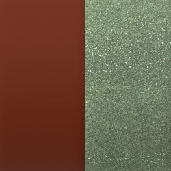 Simili bague 16mm les georgettes noisette anis pailleté - cuirs - edora - 1