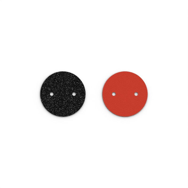 Cuir colliers 25mm les georgettes paillettes noires rouge - accessoires-les-georgettes - edora