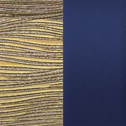 Cuir colliers 25mm les georgettes merveille denim - accessoires-les-georgettes - edora - 1