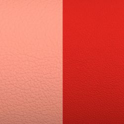 Cuir boucles d'oreilles 16mm les georgettes barbe à papa rouge acidulé - accessoires-les-georgettes - edora - 1