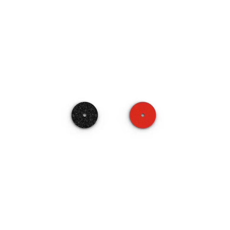 Cuir colliers et joncs 16mm les georgettes paillettes noires et rouge - accessoires-les-georgettes - edora