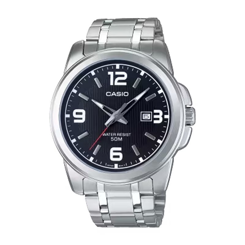 Montre homme casio timeless acier inoxydable - analogiques - edora