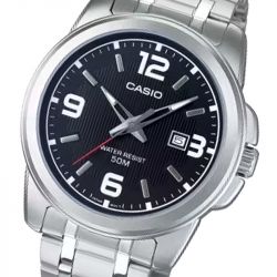 Montre homme casio timeless acier inoxydable - analogiques - edora - 1