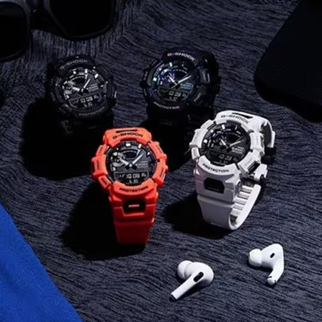 Montre homme digitale analogique g-shock g-squad résine blanche – digitales