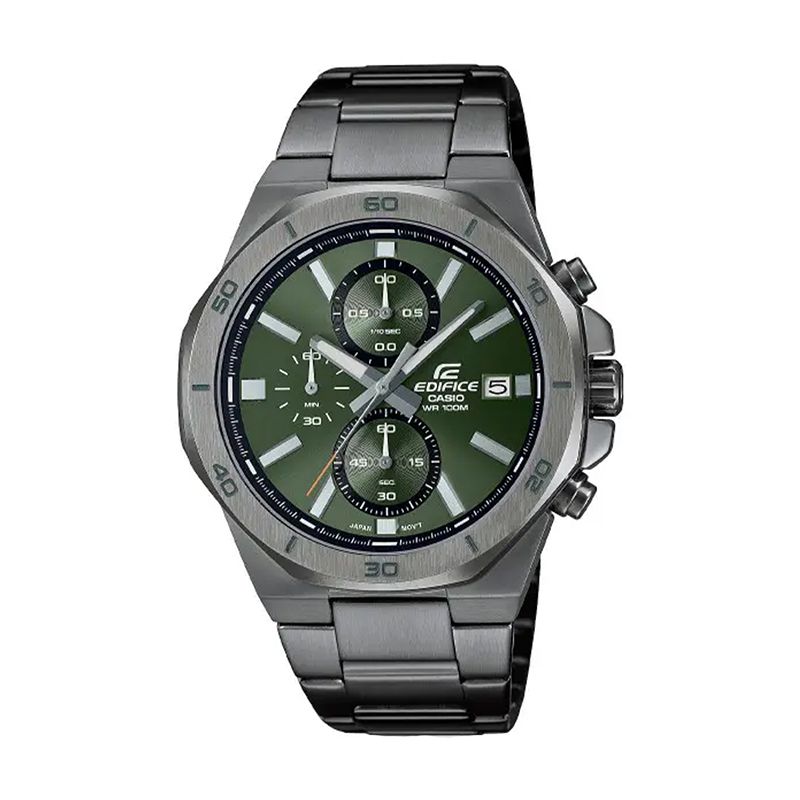 Montre homme chronographe casio edifice acier noir - chronographes - edora
