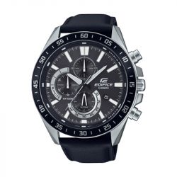 Montre homme chronographe casio edifice cuir noir - chronographes - edora - 0