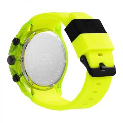 Montre chronographe homme l ice watch chrono neon yellow silicone jaune - chronographes - edora - 2