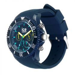 Montre chronographe homme l ice watch chrono blue lime silicone bleu - chronographes - edora - 1
