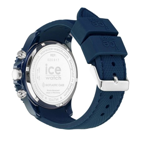 Montre chronographe homme l ice watch chrono blue lime silicone bleu – chronographes