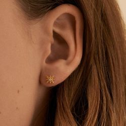 Boucles d’oreilles argent 925, argentées: bijoux en argent massif (3) - puces - edora - 2