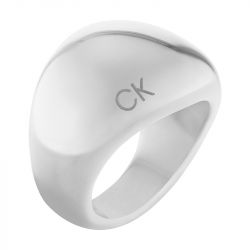 Bague femme 52 calvin klein playful organic shapes acier argenté - bagues-femmes - edora - 1