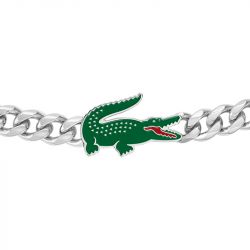 Bracelet homme lacoste arthor acier argenté - bracelets-homme - edora - 1