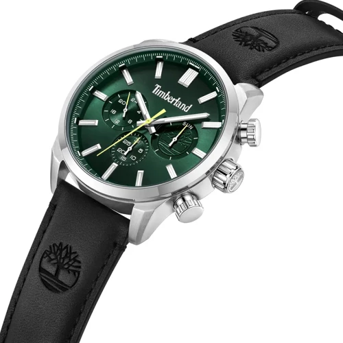 Montre Chronographe Homme TIMBERLAND HENNIKER II Cuir Noir