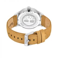 Montre homme timberland trumbull cuir beige - analogiques - edora - 3