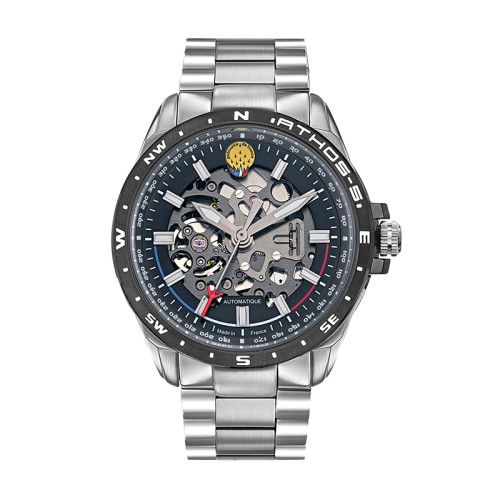 Montre Automatique Homme PATROUILLE DE FRANCE ATHOS 5 Acier Inoxydable