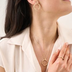 Boucles d'oreilles femme saunier filage argent 925/1000 - boucles-d-oreilles-femme - edora - 1