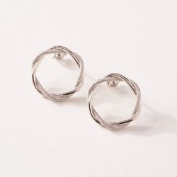 Boucles d'oreilles femme saunier filage argent 925/1000 - boucles-d-oreilles-femme - edora - 3