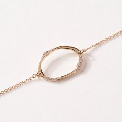 Bracelet femme saunier brise plaqué or - bracelets-femme - edora - 0