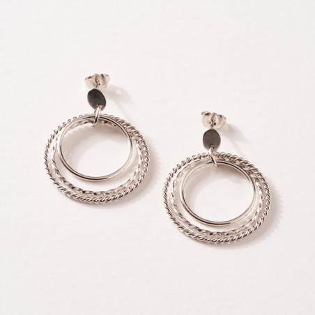 Boucles d'oreilles femme saunier tango argent 925/1000 – boucles d'oreilles femme