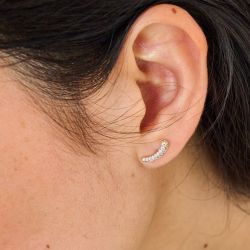 Boucles d’oreilles plaqué or: créoles, puces, pendantes plaqué or - puces - edora - 2