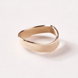 Bague Femme SAUNIER RAPHIA Plaqué Or