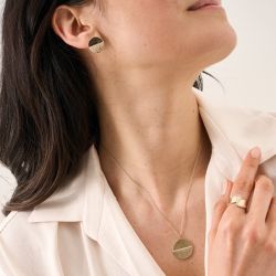 Boucles d'oreilles femme saunier horizon plaqué or - boucles-d-oreilles-femme - edora - 1