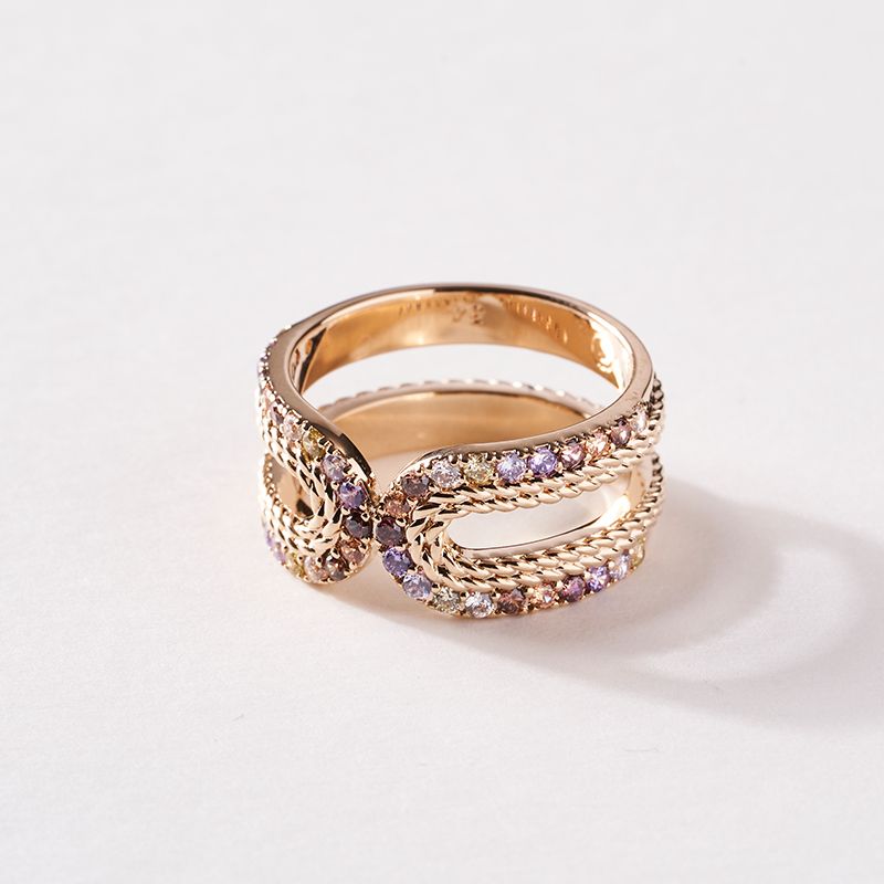 Bague femme saunier cordelle plaqué or - plus-de-bagues-femmes - edora