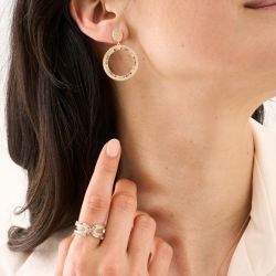 Boucles d’oreilles or, argent, fantaisie & diamant - matières (50) - boucles-d-oreilles-femme - edora - 2