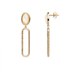 Boucles d'oreilles femme saunier aussiÈre plaqué or - boucles-d-oreilles-femme - edora - 0