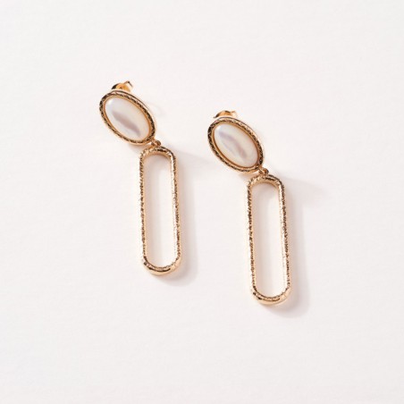 Boucles d'oreilles femme saunier aussière plaqué or – boucles d'oreilles femme