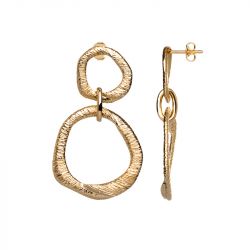 Boucles d'oreilles femme saunier alizÉe plaqué or - boucles-d-oreilles-femme - edora - 0