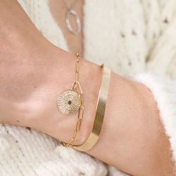 Bracelet femme saunier zÉphyr plaqué or - bracelets-femme - edora - 1