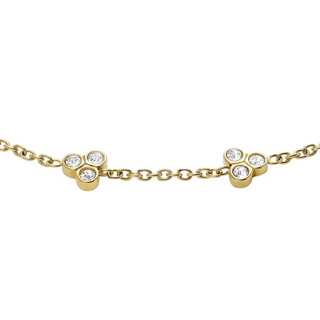 Bracelet femme fossil sadie trio glitz acier doré – tous nos bracelets femme