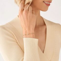 Bracelet femme fossil sadie trio glitz acier doré - plus-de-bracelets-femmes - edora - 4